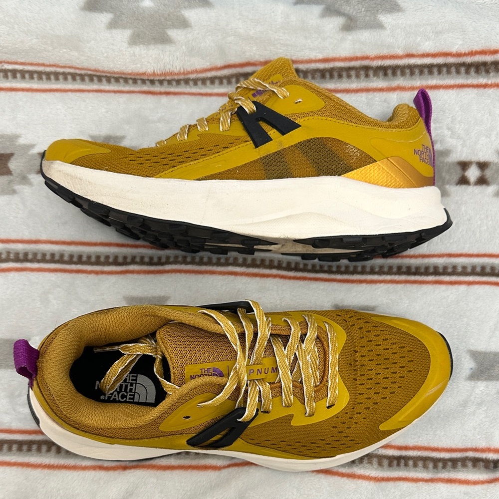 The North Face Mustard and Violet Athletic Shoes